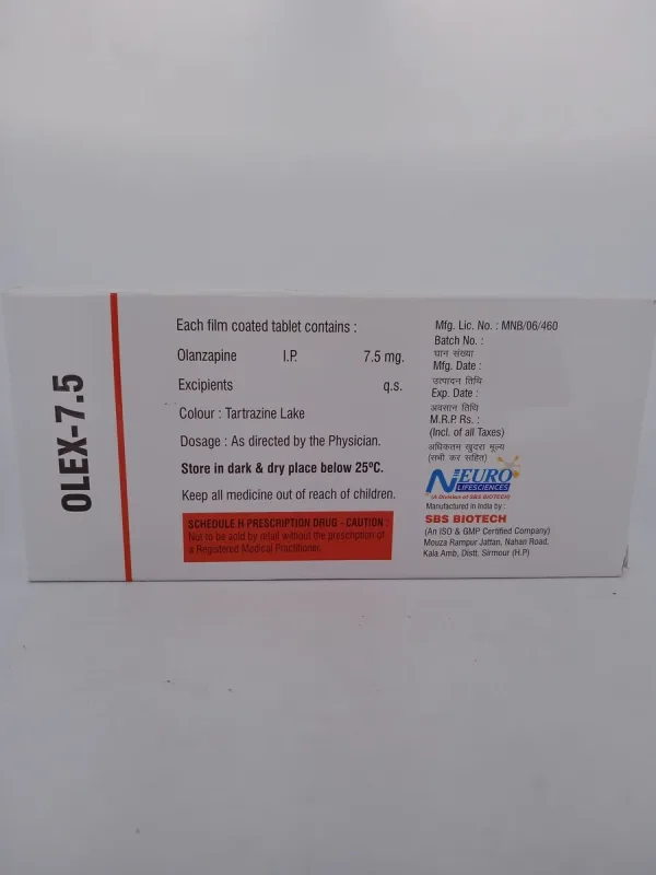 OLEX 7.5 MG - 10 TABLETS - Image 3