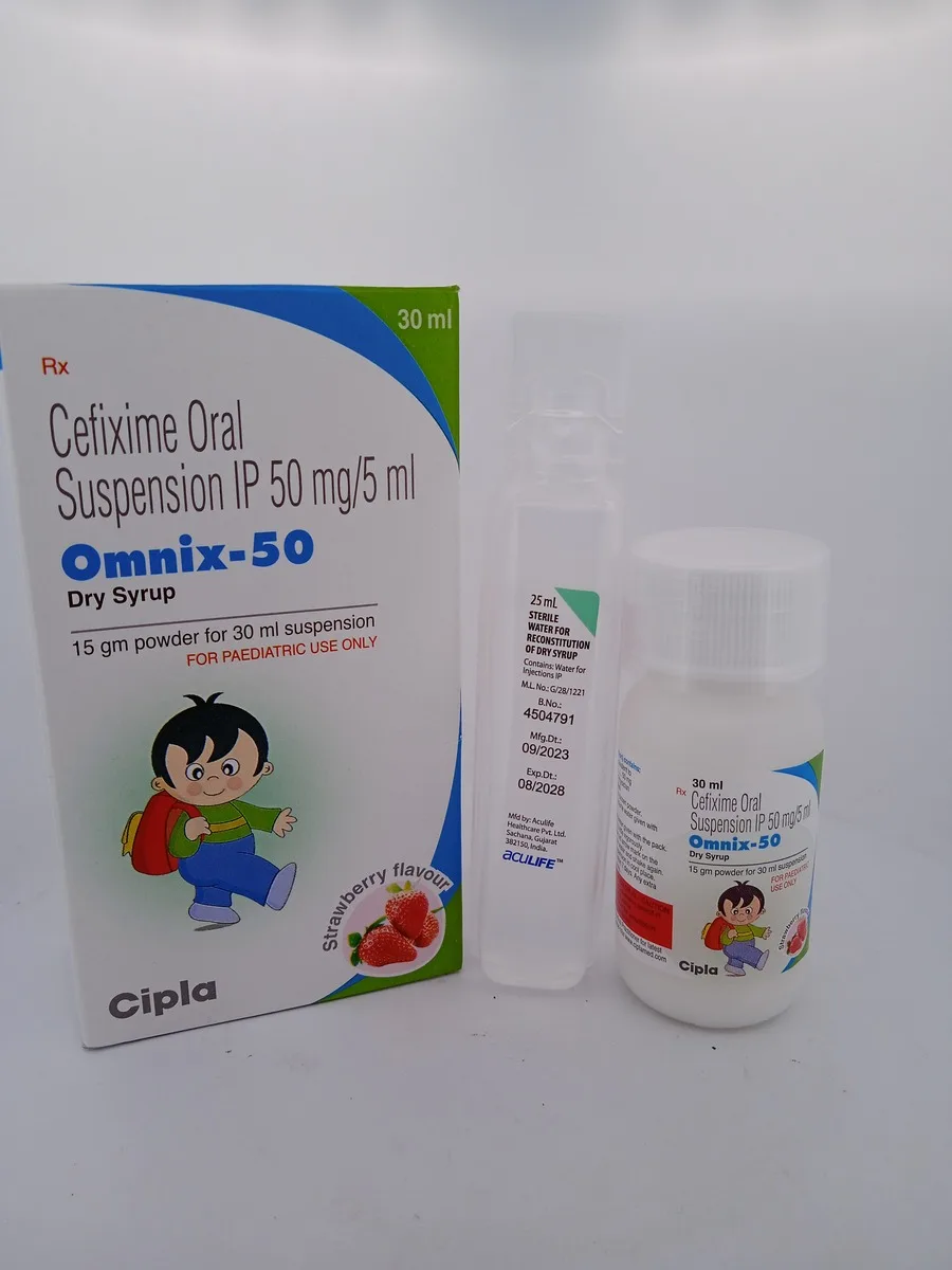 OMNIX-50 DRY SYRUP - 1 BOTTLE OF 30ML - Image 2