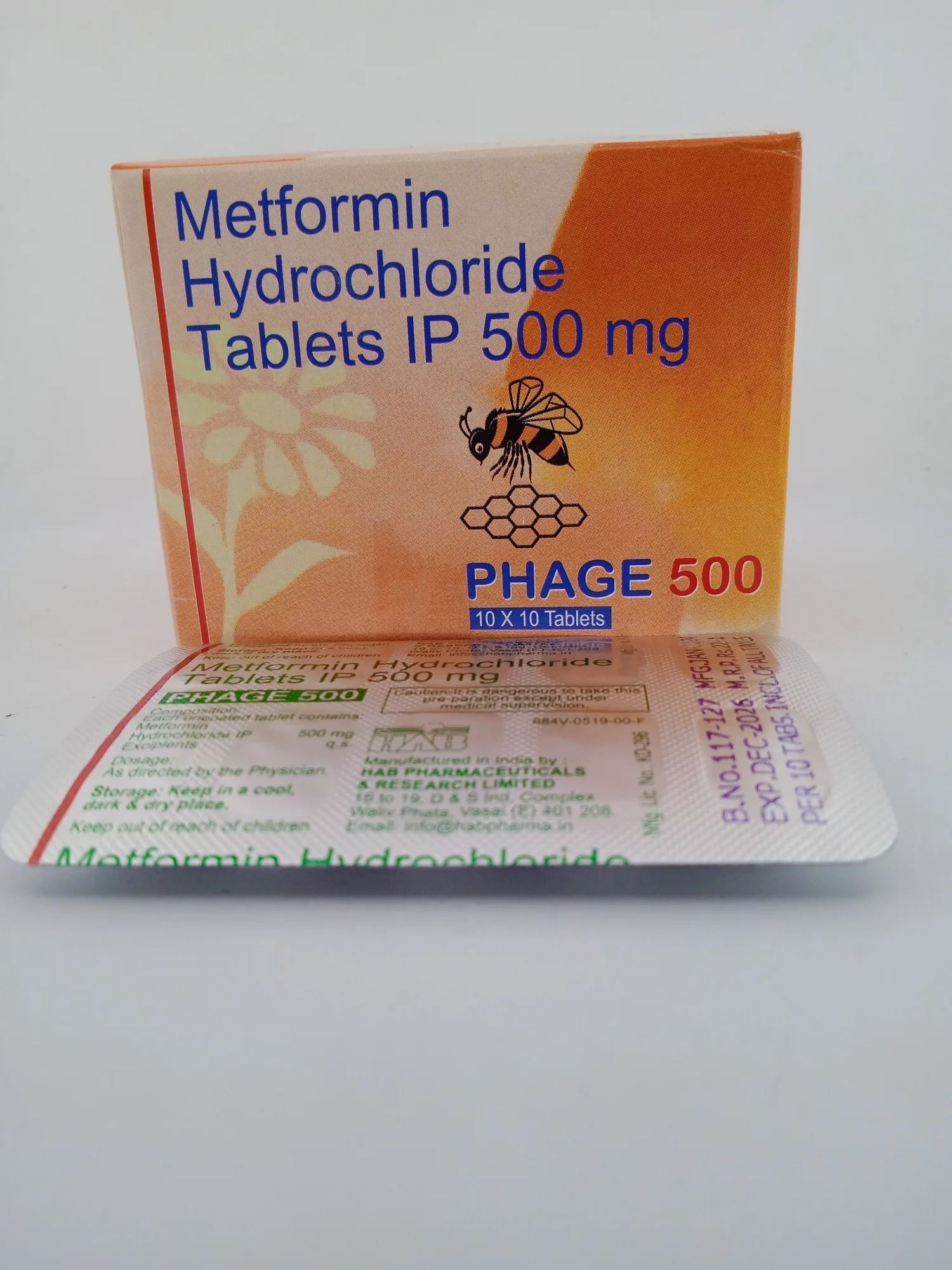 PHAGE 500 MG - 10 TABLETS - Image 3