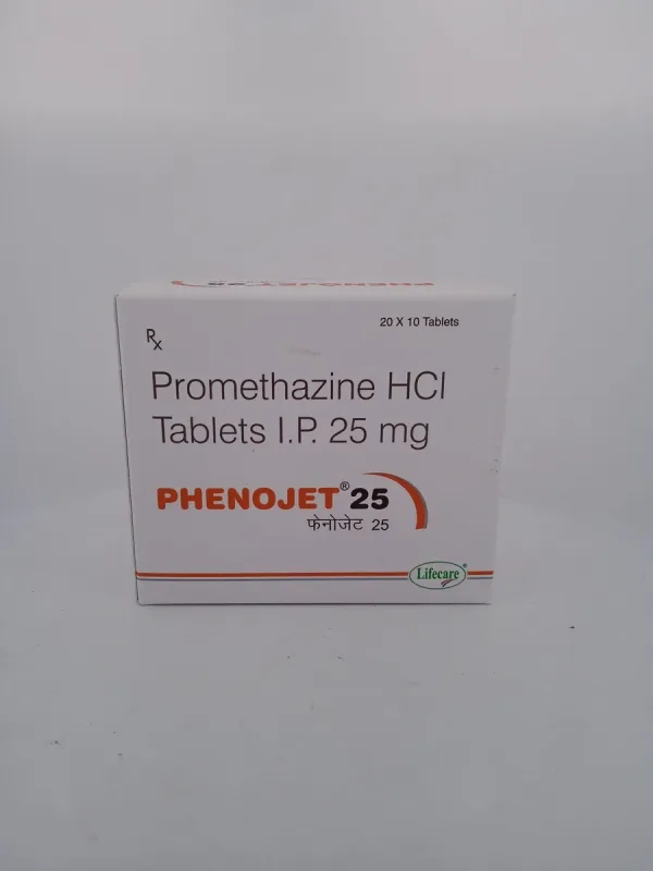 PHENOJET 25 MG - 10 TABLETS
