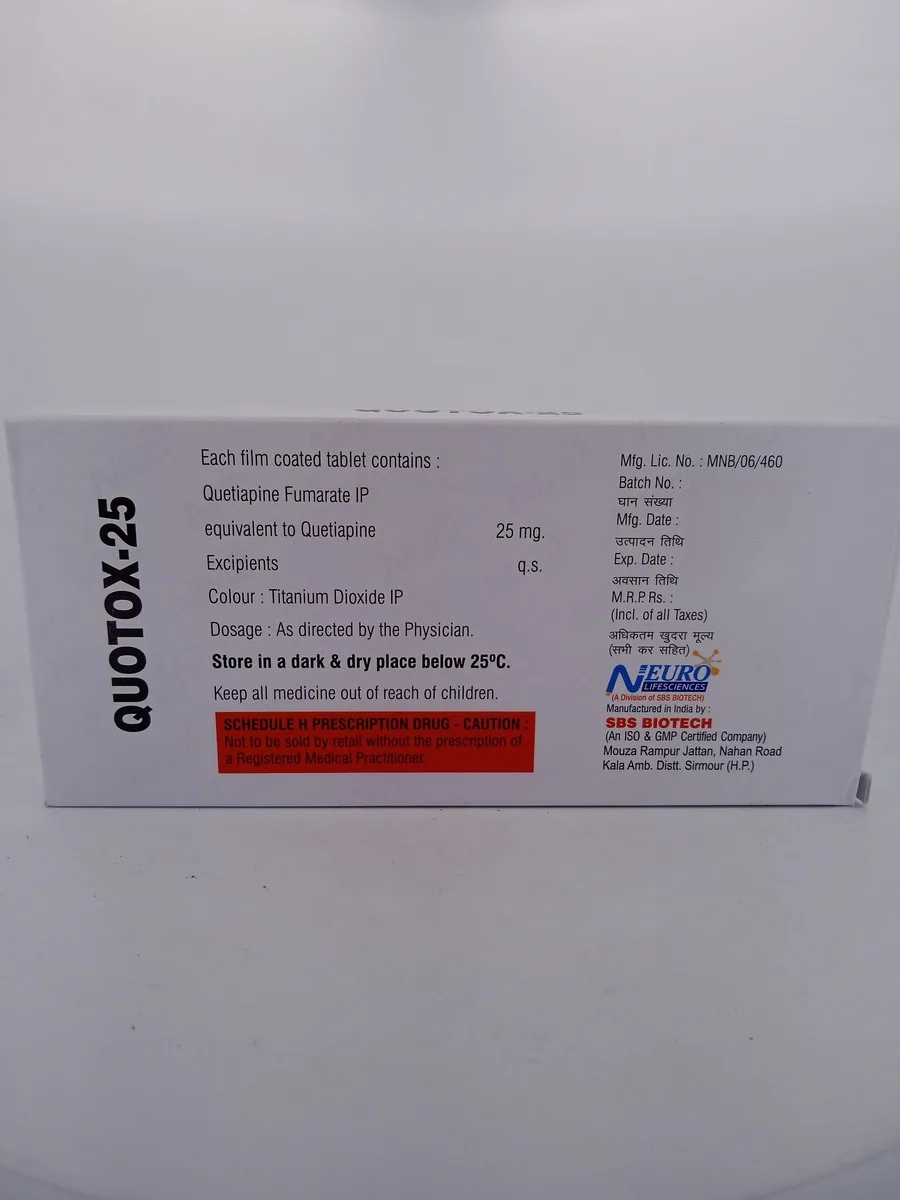 QUOTOX 25 MG - 10 TABLETS - Image 4