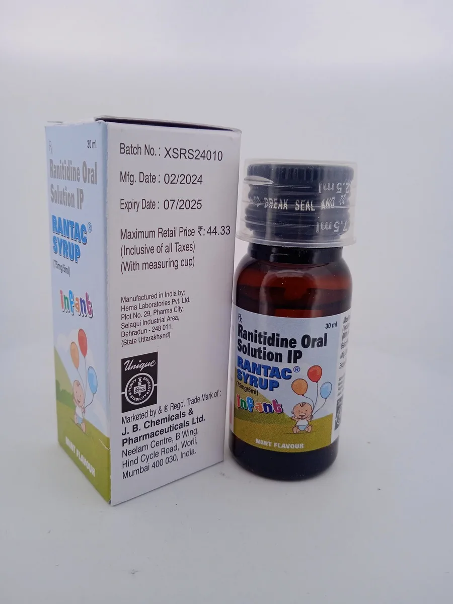 RANTAC SYRUP 75MG/5ML - 1 BOTTLE OF 30ML - Image 3
