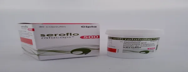 SEROFLO ROTACAPS 500 - 1 BOTTLE OF 30 CAPSULE - Image 2