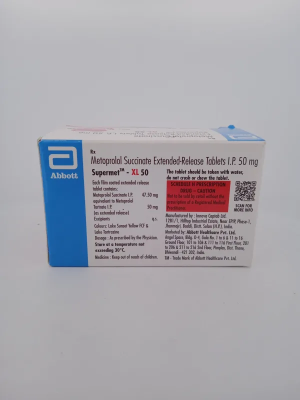 SUPERMET-XL 50 MG - 15 TABLETS - Image 4