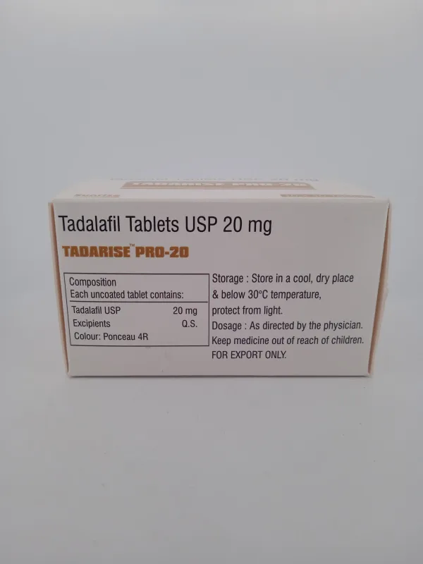 TADARISE PRO 20 MG - 10 TABLETS - Image 4