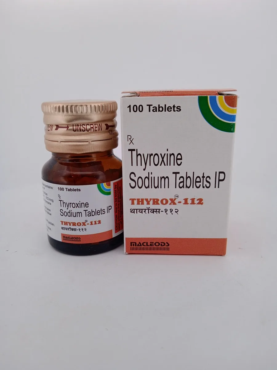 THYROX 112 MCG - 1 BOTTLE OF 100 TABLETS - Image 2