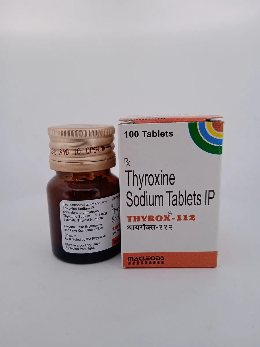 THYROX 112 MCG - 1 BOTTLE OF 100 TABLETS - Image 3