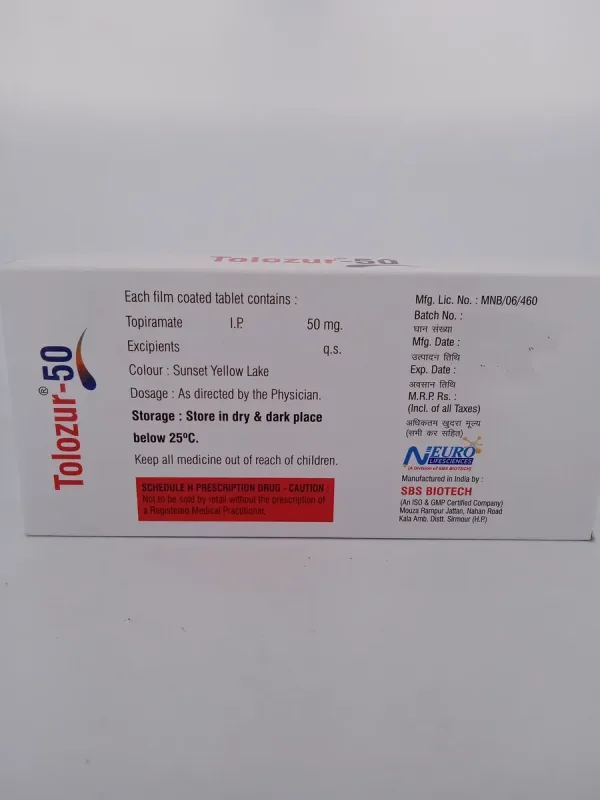 TOLOZUR 50 MG - 10 TABLETS - Image 4