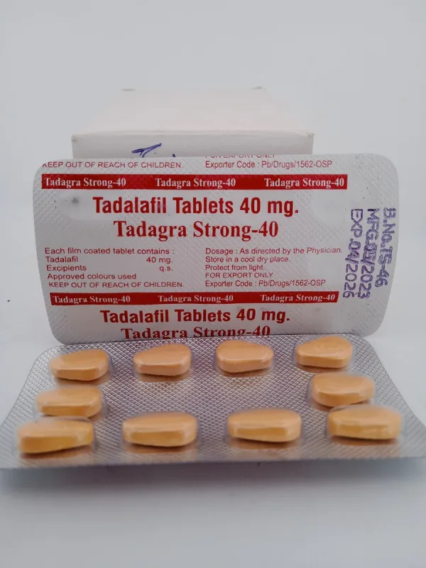 TADAGRA STRONG 40 MG - 10 TABLETS