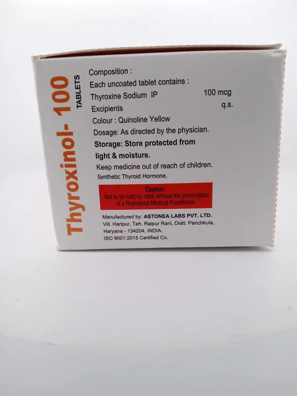THYROX 100 MCG - 1 BOTTLE OF 120 TABLETS - Image 4