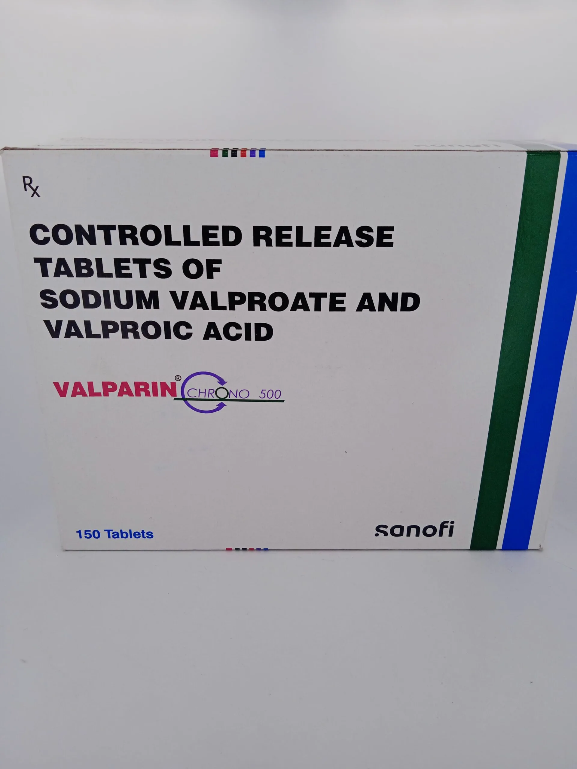 VALPARIN CHRONO 500 MG - 15 TABLETS
