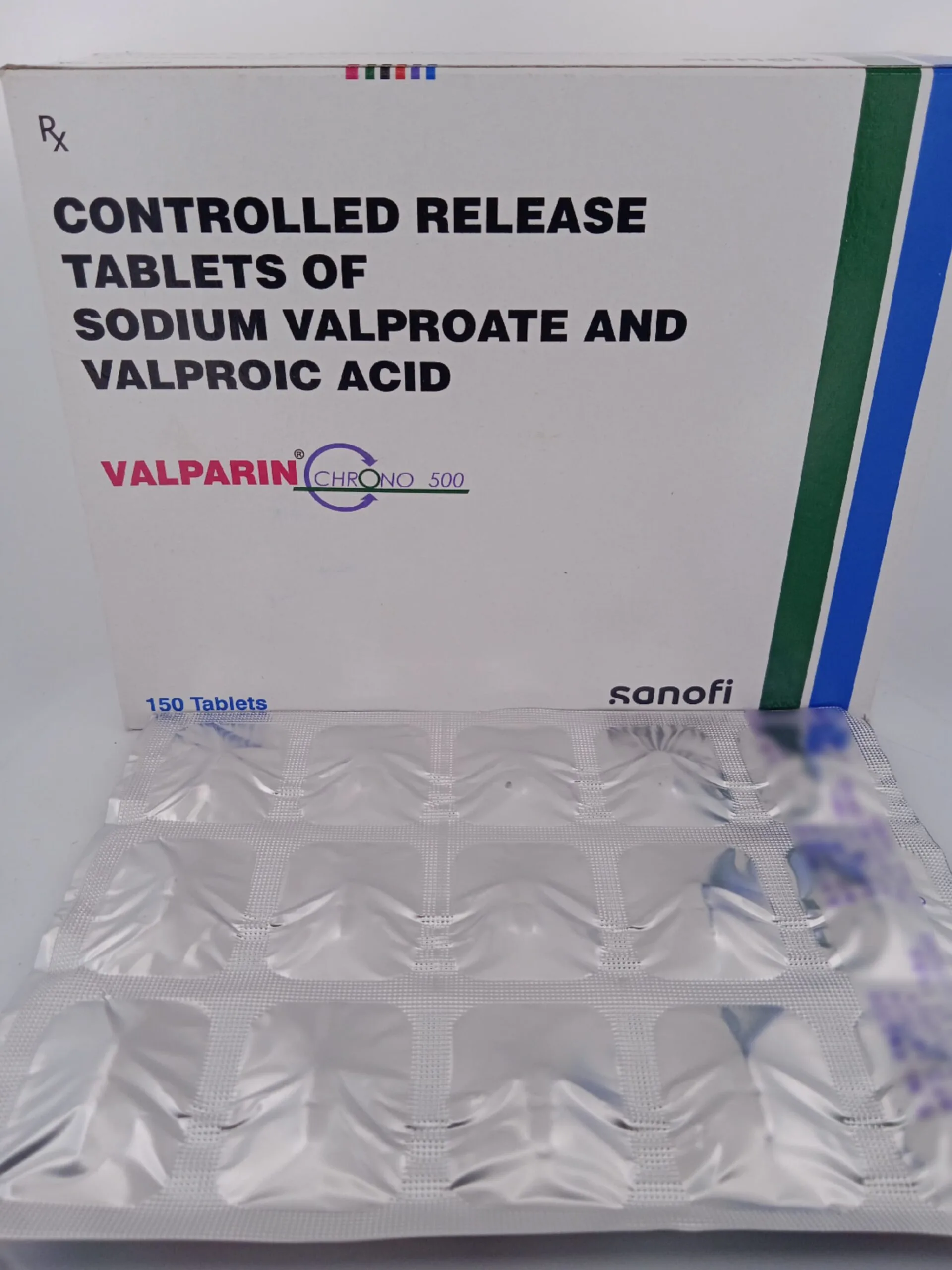 VALPARIN CHRONO 500 MG - 15 TABLETS - Image 3