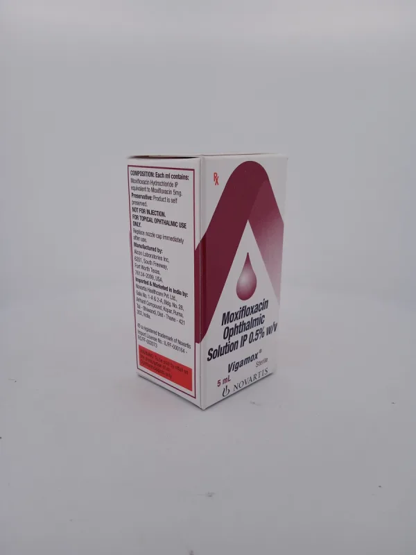 VIGAMOX 5 MG - 1 BOTTLE OF 5ML - Image 2