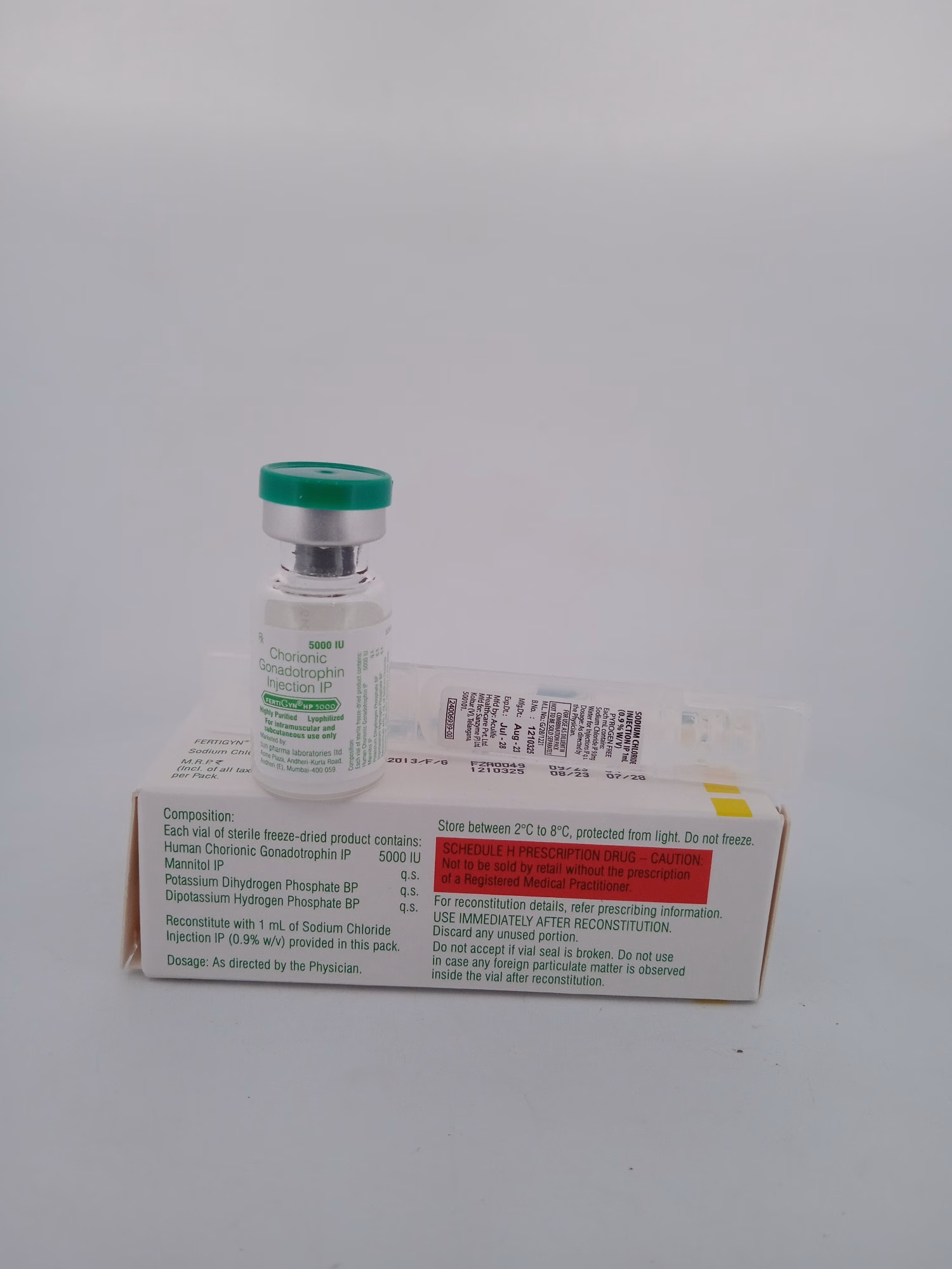 FERTIGYN 5000 IU INJECTION - 1 VIAL HCG - Image 3