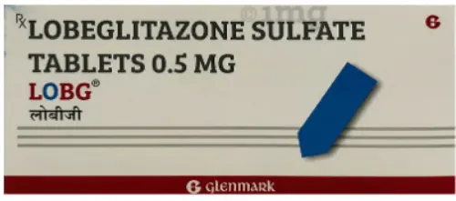 LOBG  Lobeglitazone sulfate 0.5 mg  10 pills